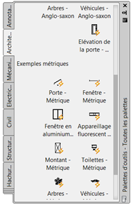 AutoCAD : créer des palettes d'outils