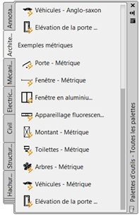 AutoCAD : créer des palettes d'outils