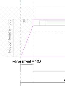 fenêtre personnalisée avec ébrasement