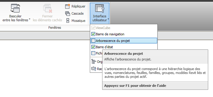 revit arborescence