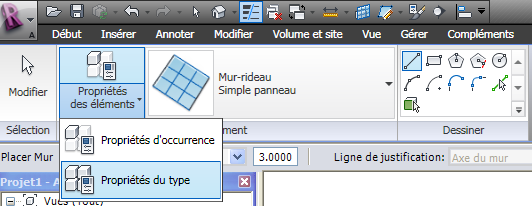 Revit clôture grillagée