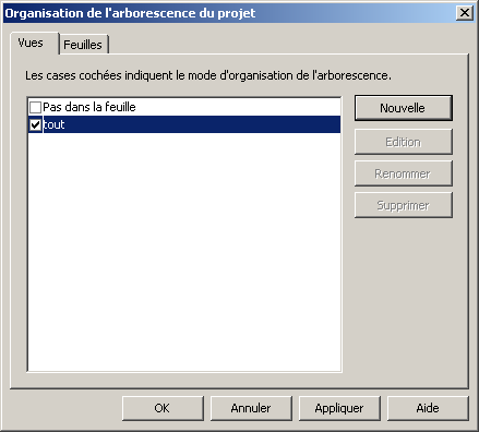 Revit personnaliser arborescence