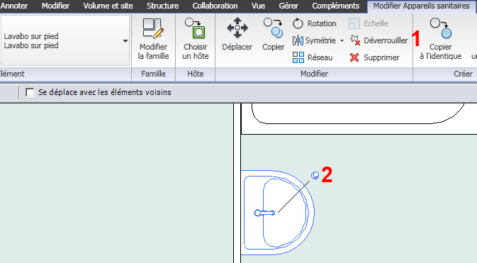 Revit Verrouillage de la position