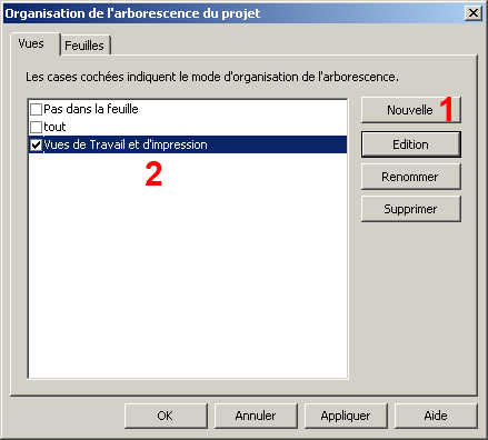 Revit personnaliser arborescence