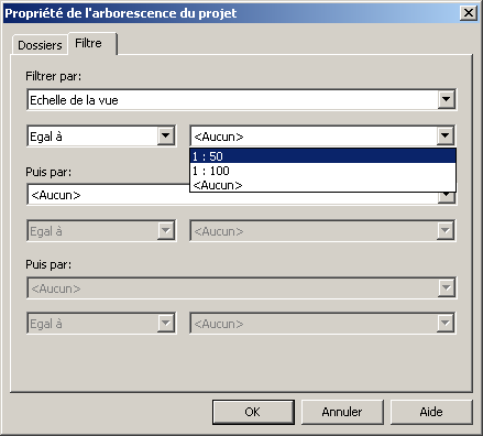 Revit personnaliser arborescence