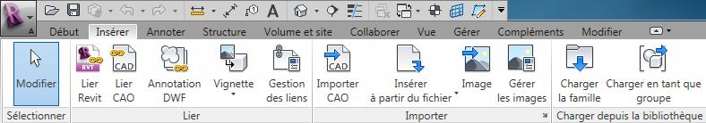 fichier DWG dans Revit