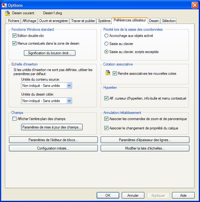 Autocad Insertion de bloc et problème d'unité