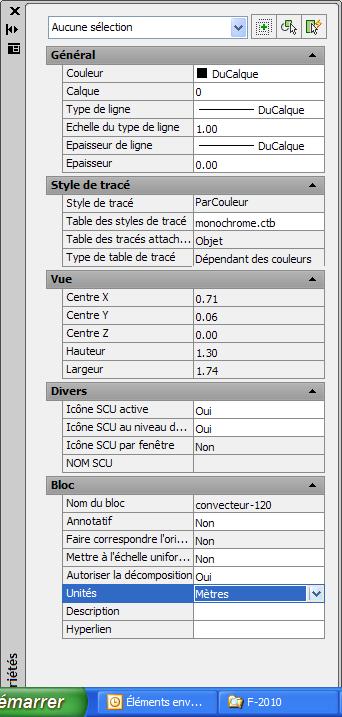 Autocad Insertion de bloc et problème d'unité