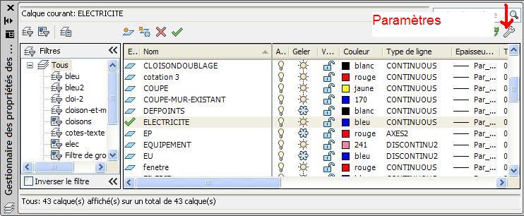 autocad isoler calques