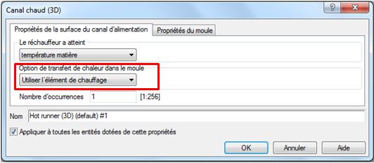 Moldflow modélisation d’éléments chauffants