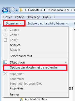 autocad windows fichiers cachés