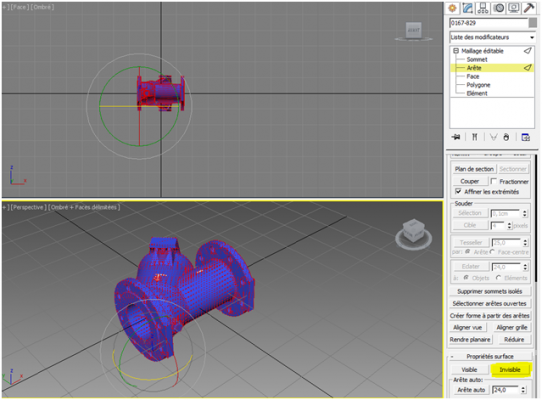 objet 3D optimisé sur Revit