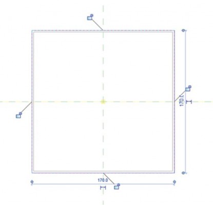 famille Revit : luminaire encastré