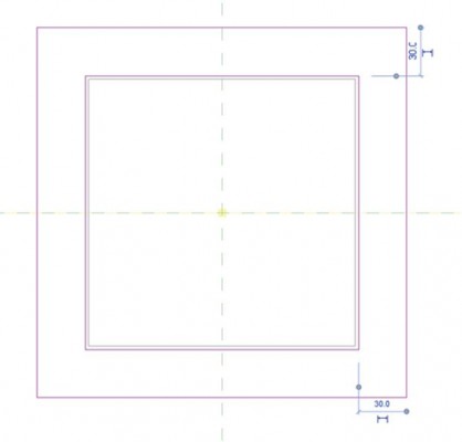 famille Revit : luminaire encastré