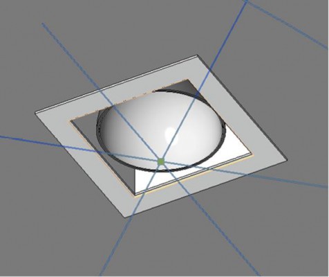 famille Revit : luminaire encastré