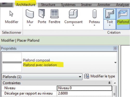 famille Revit : luminaire encastré