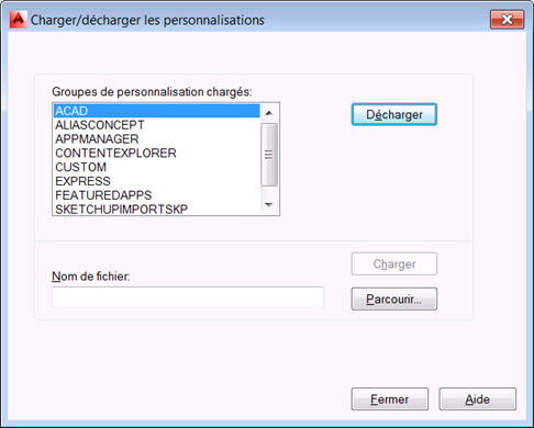 AutoCAD 2014 : retrouver les icones