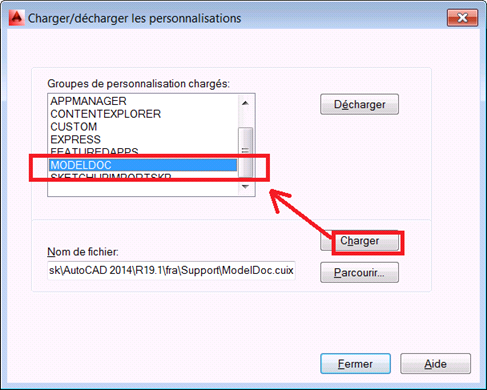 AutoCAD 2014 : retrouver les icones