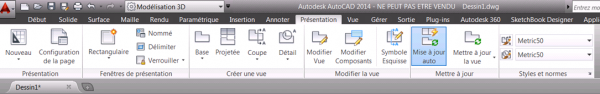 AutoCAD 2014 : retrouver les icones