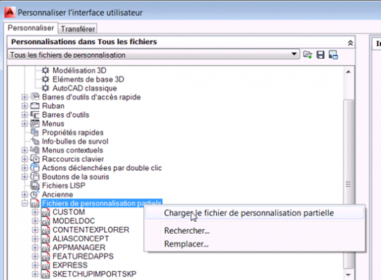 AutoCAD 2014 : retrouver les icones