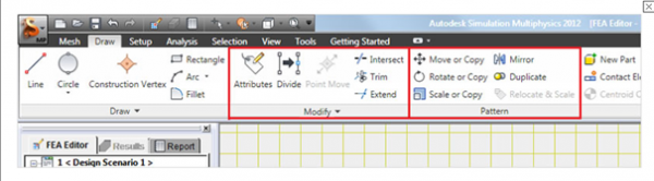 maillage automatique 2D dans Autodesk Simulation Mechanical