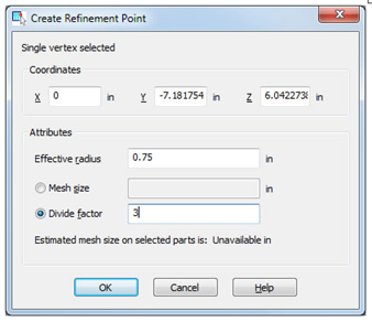 maillage automatique 2D dans Autodesk Simulation Mechanical