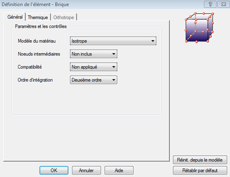 matériau Moldflow dans simulation mechanical