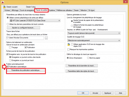 Autocad Publication PDF automatique