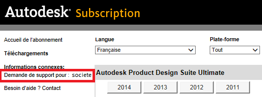 Centre d'Abonnement Autodesk