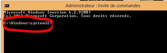 mode administrateur sous Windows 8