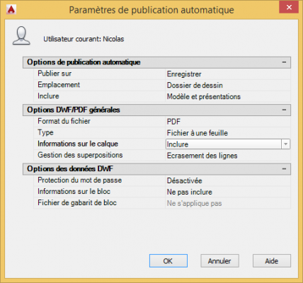 Autocad Publication PDF automatique