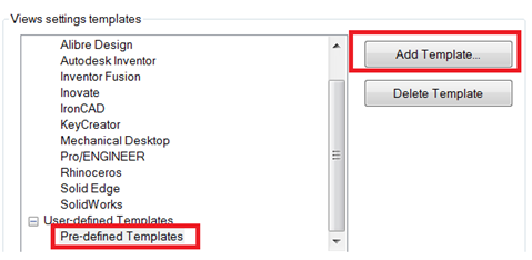 Simulation Mechanical options des vues