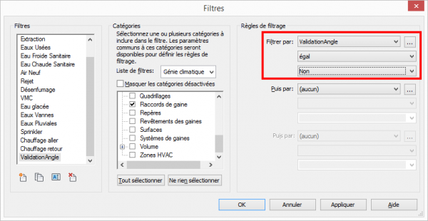 REVIT changer la couleur d'un coude