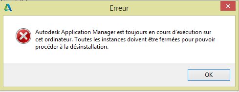 Problème Application Manager