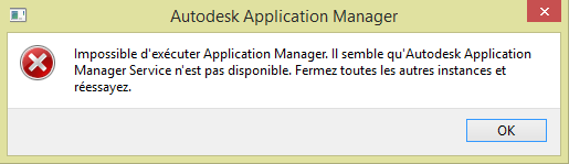 Problème Application Manager