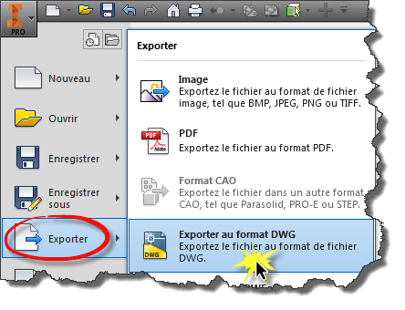 Conversion IDW en DWG