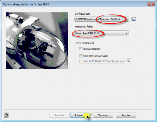 Conversion IDW en DWG