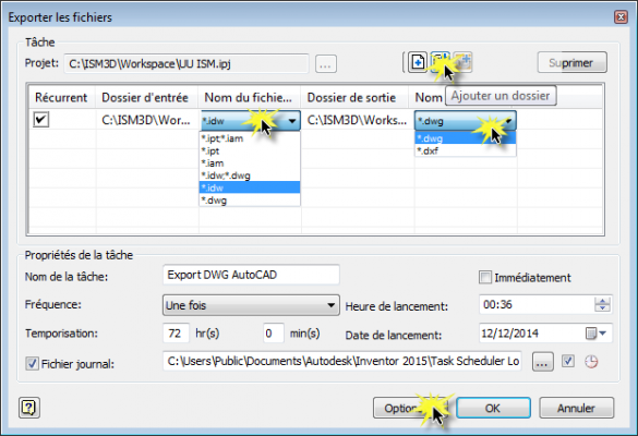 Conversion IDW en DWG