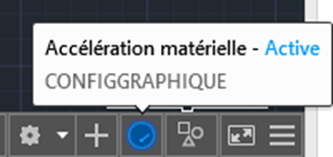 AutoCAD Accélération matérielle