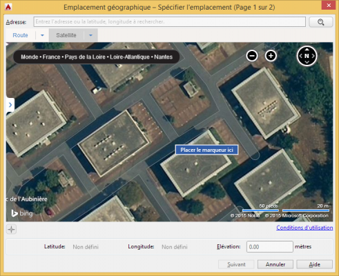 AutoCAD correctif pour la Geolocalisation