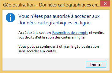 AutoCAD correctif pour la Geolocalisation