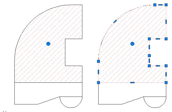 autocad hachures contour