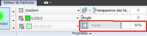 AutoCAD hachures gradients