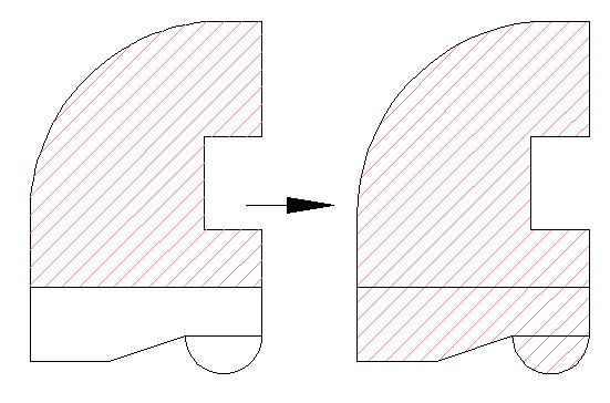 autocad hachures contour