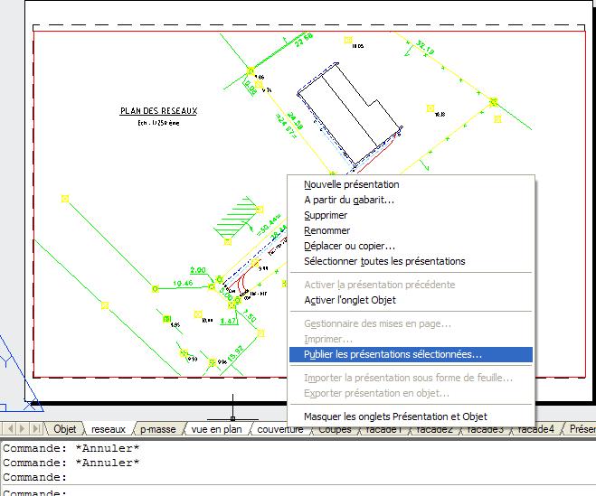 autocad pdf multi-feuilles