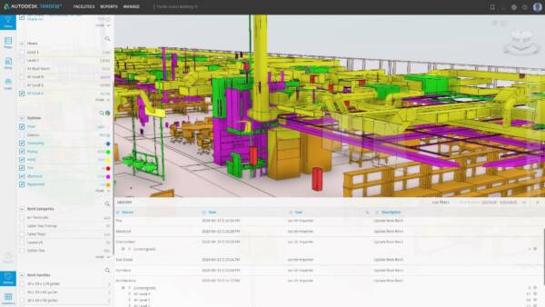 Autodesk Tandem screenshot using BIM data